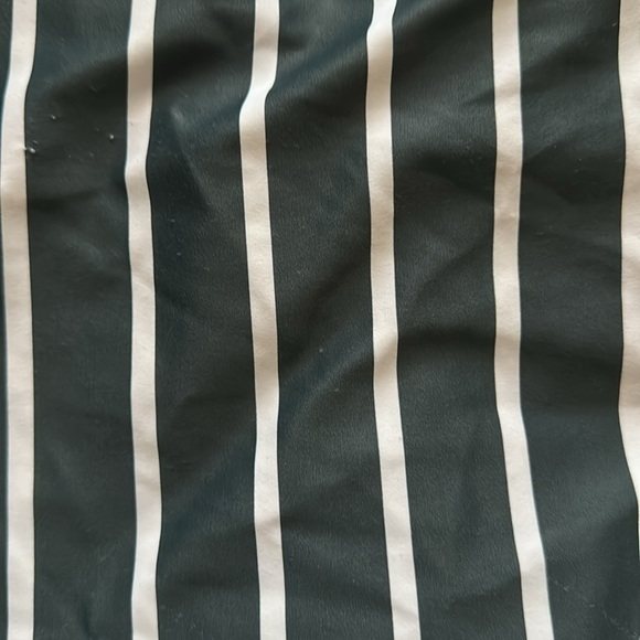 Albion THE MEGAN ONE-PIECE SWIMSUIT Green and White Stripe Medium - Picture 8 of 11